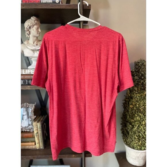Travis Mathew Trumbull V-neck T-shirt Heather Red Mens Size Large - Picture 5 of 8